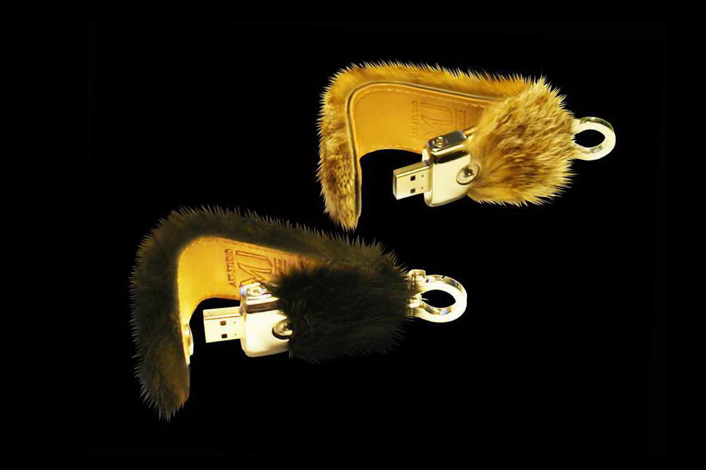 MJ - USB Flash Drive Fur & Leather Edition - Black Mink, Blue Fox, Sable, Lynx.