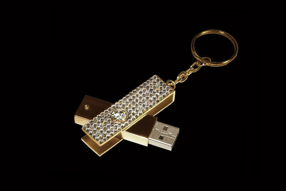 MJ - USB Flash Drive Diamond Edition - Gold, Palladium, Brilliants
